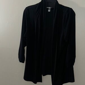 Dressbarn Elegant Black Cardigan